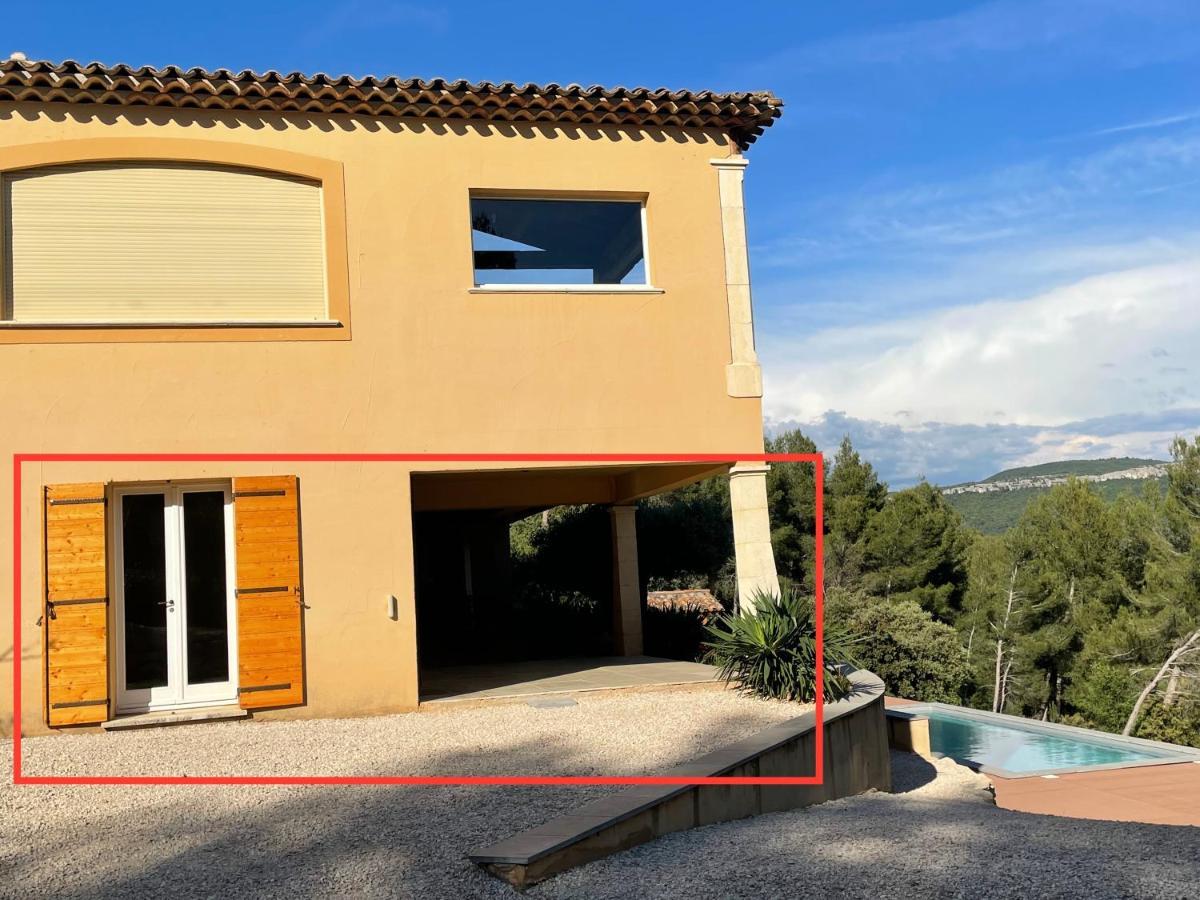 Villa Lumineuse Avec Piscine Clim 1Ere Etage Vue Panoramique Sur Les Montagnes Sur Le Site De La Sainte-Victoire Le Tholonet Exteriör bild